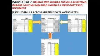 MICROSOFT OFFICE  EXCEL- ISOMO RYA 7