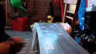 how to base repair a snowboard at home
