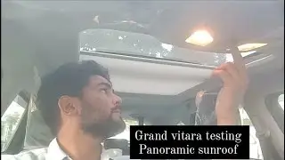 Grand vitara Panasonic sunrooof Testing view & driving experience of grand vitara