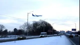 Заход на посадку. Посадка Boeing 737-800, Аэропорт Борисполь