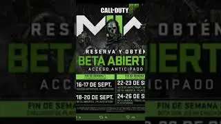 Fecha de la BETA GRATIS de MODERN WARFARE 2 ✅ #shorts