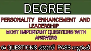 Important questions of personality enhancement and leadership