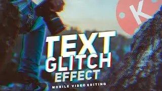 ADVANCED GLITCH EFFECT For Text 🔥👌 || Pro Level Editing || Mobile video editing|| for text and intro