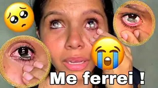 COLOQUEI LENTE DE CONTATO PELA PRIMEIRA VEZ E DEU RUIM