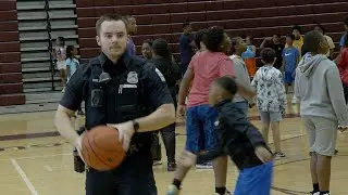 Linden-McKinley STEM Academy and Police Officers Host Basketball Camp