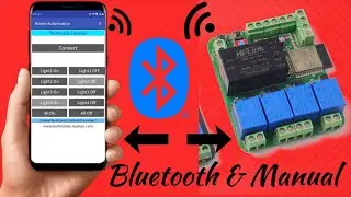 4 Channel Bluetooth & Manual Control Home-Automation System Using ESP32. | JLCPCB