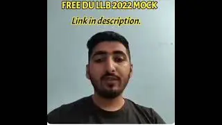 Free DU LL.B MOCK TEST 2022 by eduIMPRINTS