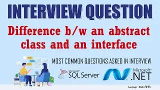 Difference between an abstract class and an interface in  NET in Hindi