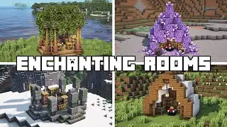 Minecraft - Enchanting Room Design Ideas! (Tutorial)