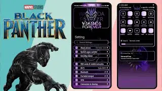 Black Panther Wakanda Forever Theme For All Xiaomi Mobiles | Black Panther Theme For MIUI 13