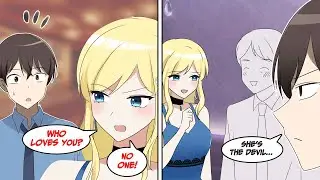 A beautiful lady treats me like she's a devil so I take the revenge and...［Manga dub］