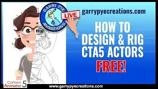 How to Make G3 Actors for Cartoon Animator 5 by Garry Pye - FREE