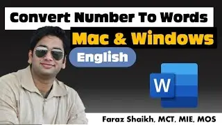 Convert Number to Words In Microsoft Word [mac & windows]