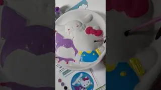 Paint your own Hello Kitty stepping stone #hellokitty #asmr #fivebelow