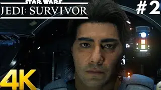 STAR WARS JEDI : SURVIVOR PC 4K Gameplay Walkthrough #2 - 1.2 : Escape | 1.3 : Alone