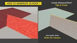 How to Create advanced 3d Roof in 3dsmax in Hindi