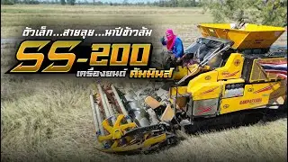 Sakpattana SS-200 | ตัวเล็ก สายลุย นาปีข้าวล้ม | Mini Combine Harvester