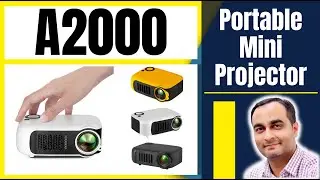 A2000 Portable Mini Projector For Home Theater | Unboxing / Setup | TECHNICAL SAJID