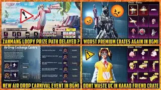 🔴 New Prize Path DELAYED in BGMI ? | Airdrop Exchange event token in BGMI | New Premium Crate