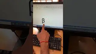 How to make a Beta(β) Symbol in msword? 