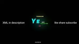 tumse pyar se baat kar liya new status#xml_file #alightmotionxml #description