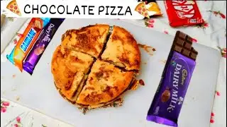 CHOCOLATE PIZZA | 5mins desert recipe ||FOODYNOORA|| #pizza #chocolatepizza #recipe #chocolate