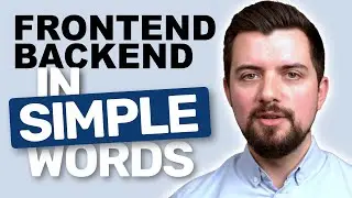 Learn what frontend, backend and API means in simple words