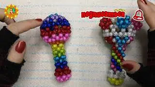 Как сплести погремушку из бусин | мастер-класс | часть 1