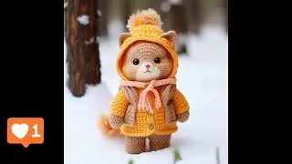 Вязаные коты для вдохновения. Все они сгенерированы нейросетью.