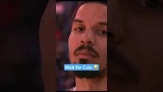 Cole Anthony staring at the camera during the national anthem 😭