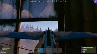 Дал с арбалета за 200м в Rust/Раст (тиммейт в конце не сдержался)
