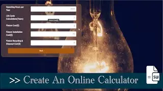 Building An Online Calculator with Excel