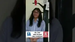 Zeel MBA Student IIIM | CHARUSAT | Campus Official