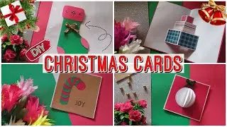 DIY Christmas Cards❄🎄 | Handmade Christmas Cards Ideas | #chritsmas #diycards
