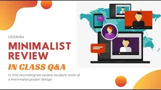 Minimalist Poster Design in Adobe Illustrator 2021 (In-Class Lab Time | Part 6)