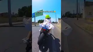 A girl in a DRESS on a motorcycle, that's FUNNY😂 