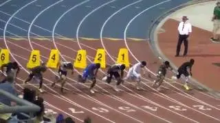 2016 CIF State Finals - Antonio Mitchell - 100 Meter Dash - 10.55