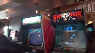 The inside of Arcade in Downtown McKinney with different types of games