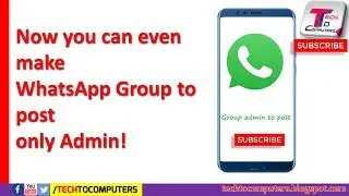 How to set "Admin post only" permissions in Whatsapp groups?