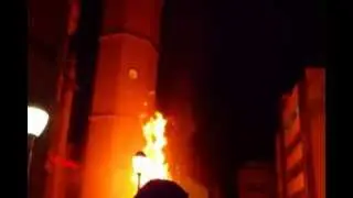 Benicarlo. Sankt Antonio.. Teufel, Verbrennung, Scheiterhaufen, Umzug, Pferde,