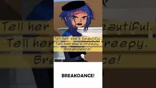He's breakdancing on broken dishes! Again!