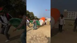 We made a hot tricolor balloon 😱 