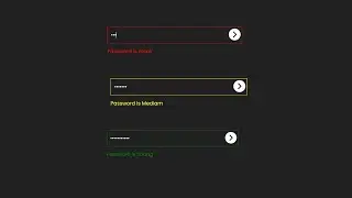 How to Show Password Strength Using HTML, CSS & JavaScript | Password Strength Meter