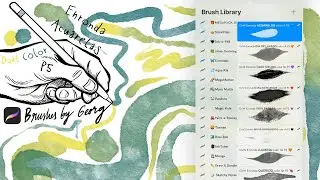 Procreate 5 Brush Demo: 10+ New 🦋ENRONDA Dual Color Brushes by Georg vW | FREE MegaPack Update #30
