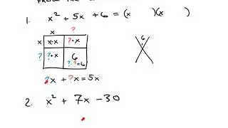 5.3 Factoring Quadratics Example 1