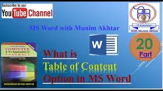 Table of Contents in doc | Part#20