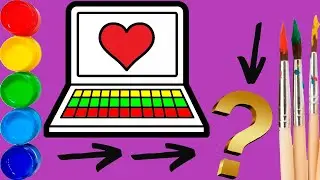 bolalar uchun kompyuter chizish | draw a computer for children | рисуем компьютер детям