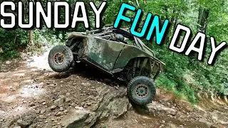 Hatfield McCoy Trails...Buffalo Mountain Dbl Black Trail 90, Mudhole, Hill Climbs, Overlook & A Bear