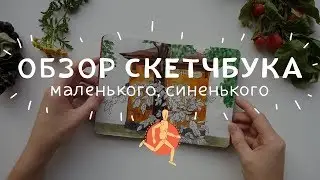 Обзор скетчбука (маленького, синенького)