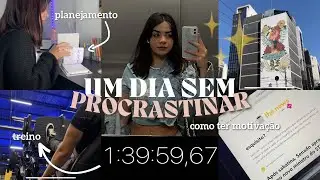 One day: Overcoming procrastination ✨ Gym, productive routine during vacation